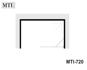 MTI-720 – דגם איילה – מקלחון חזיתי- קבוע