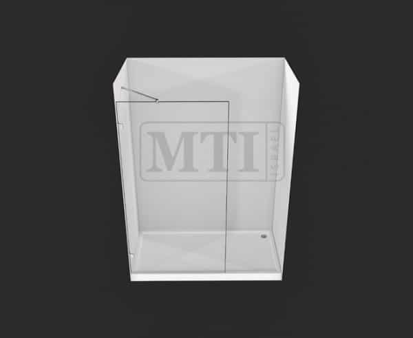 MTI-720 מקלחון 8 מ"מ זכוכית קבוע