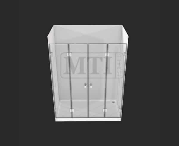 MTI-728---דגם-לירז---מקלחון-חזיתי---הרמוניקה-ארבע-דלתות