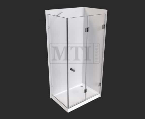 MTI-744---דגם-אביב---מקלחון-פינתי---קבוע-והרמוניקה-שתי-דלתות