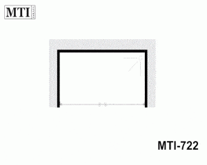 MTI-722 – דגם הלל – מקלחון חזיתי- שתי דלתות