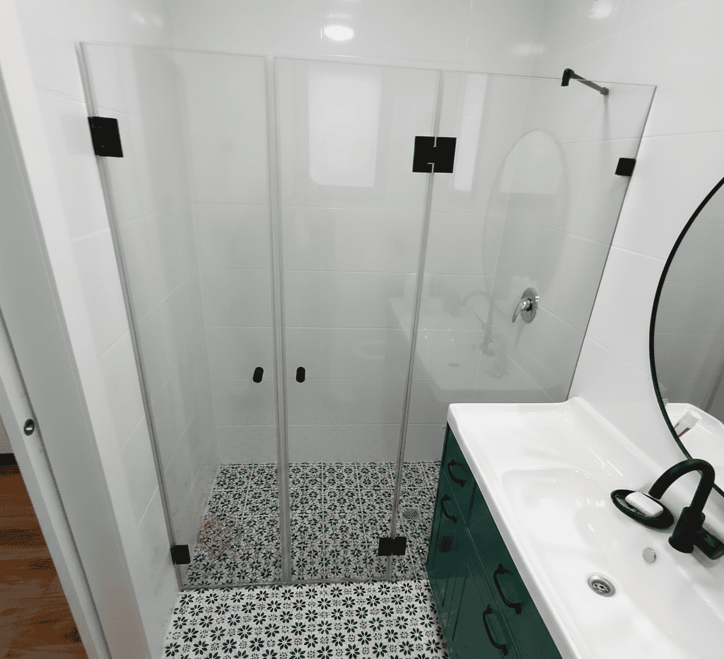 MTI-725 - דגם נועם - מקלחון חזיתי - קבוע ושתי דלתות – תמונה 6