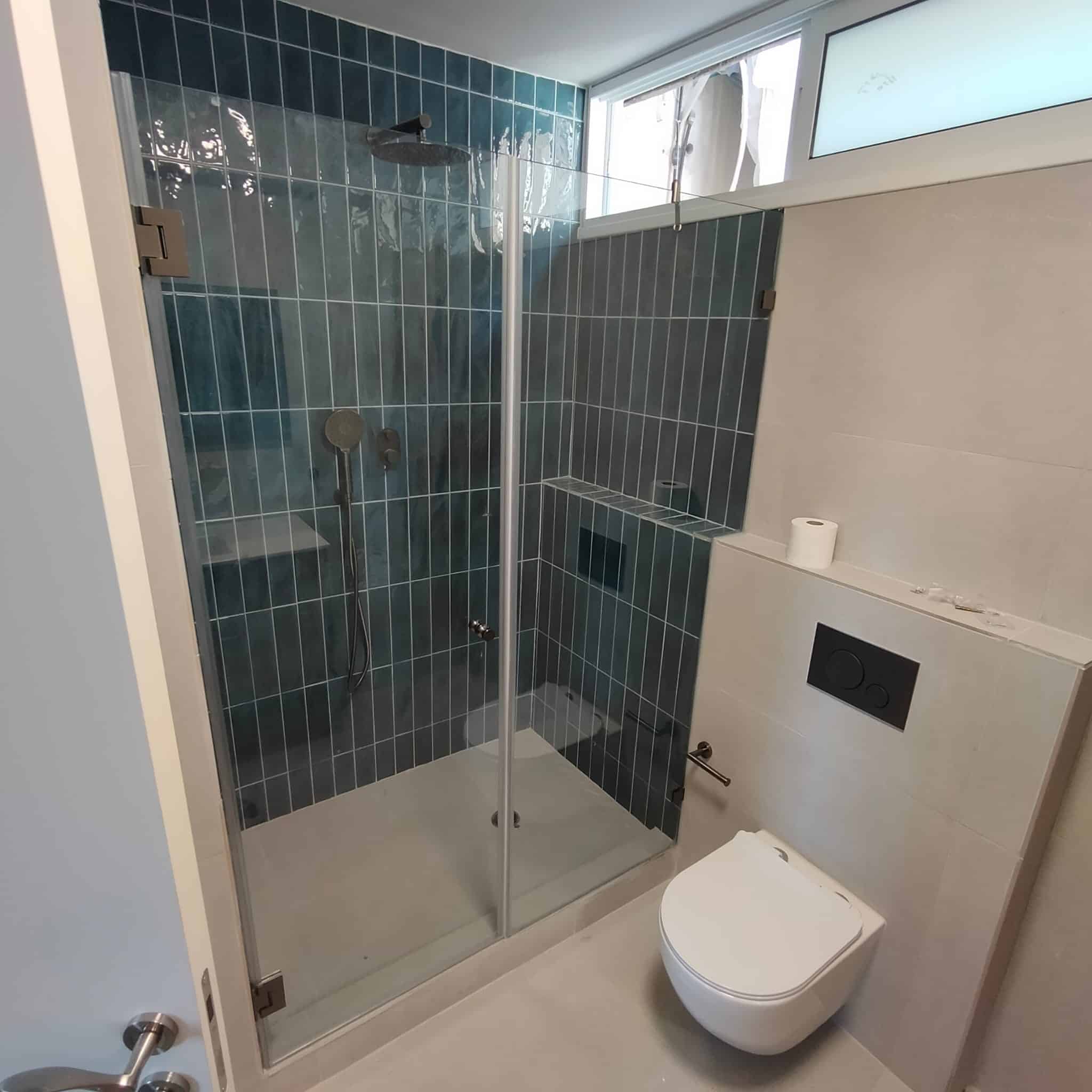 MTI-721 - דגם אביגיל - מקלחון חזיתי- קבוע ודלת – תמונה 5