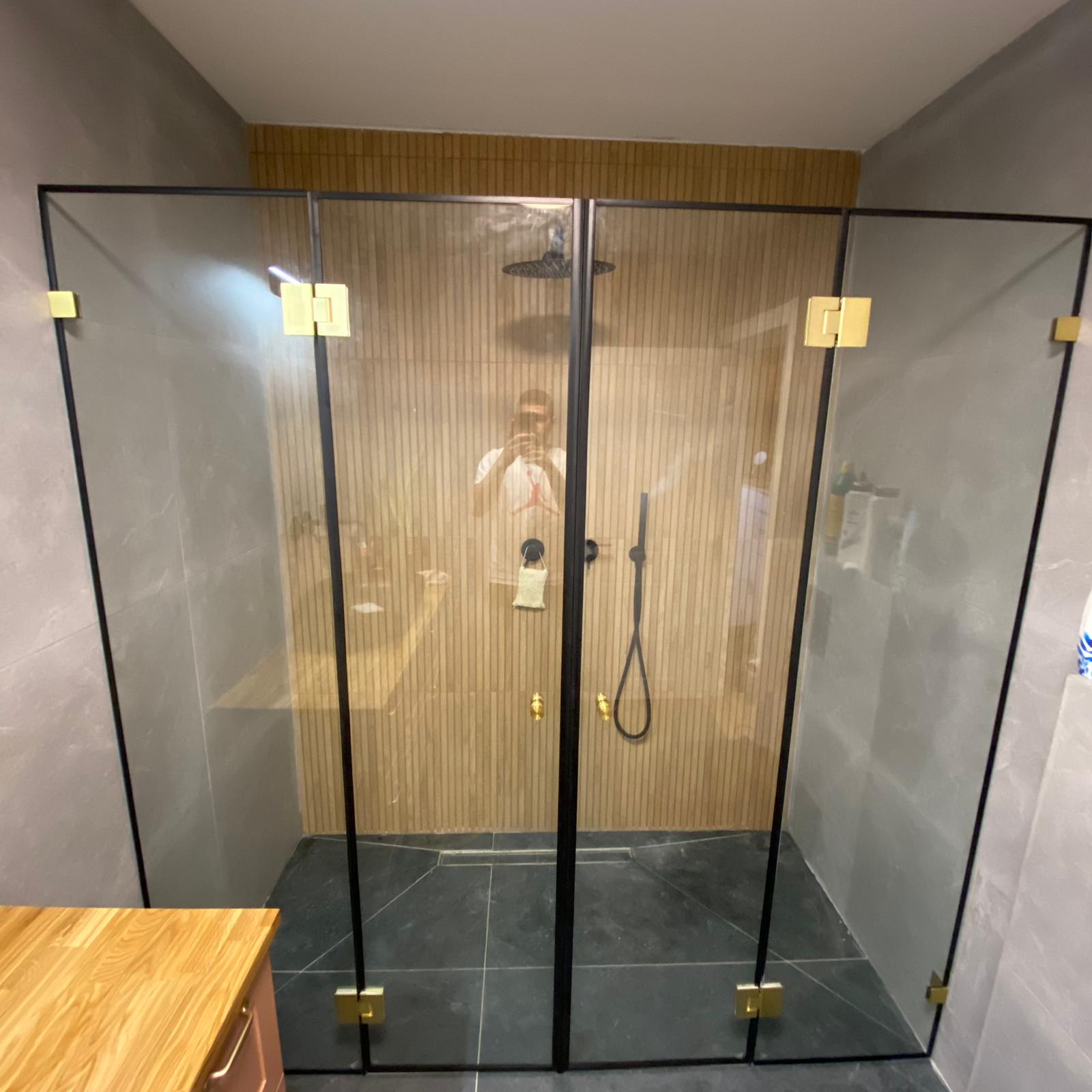 MTI-727 - דגם הראל - מקלחון חזיתי - שני קבועים ושתי דלתות – תמונה 5