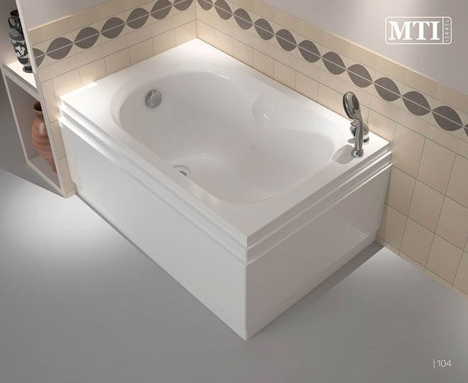 אמבטיה מלבנית בגודל 105X70
