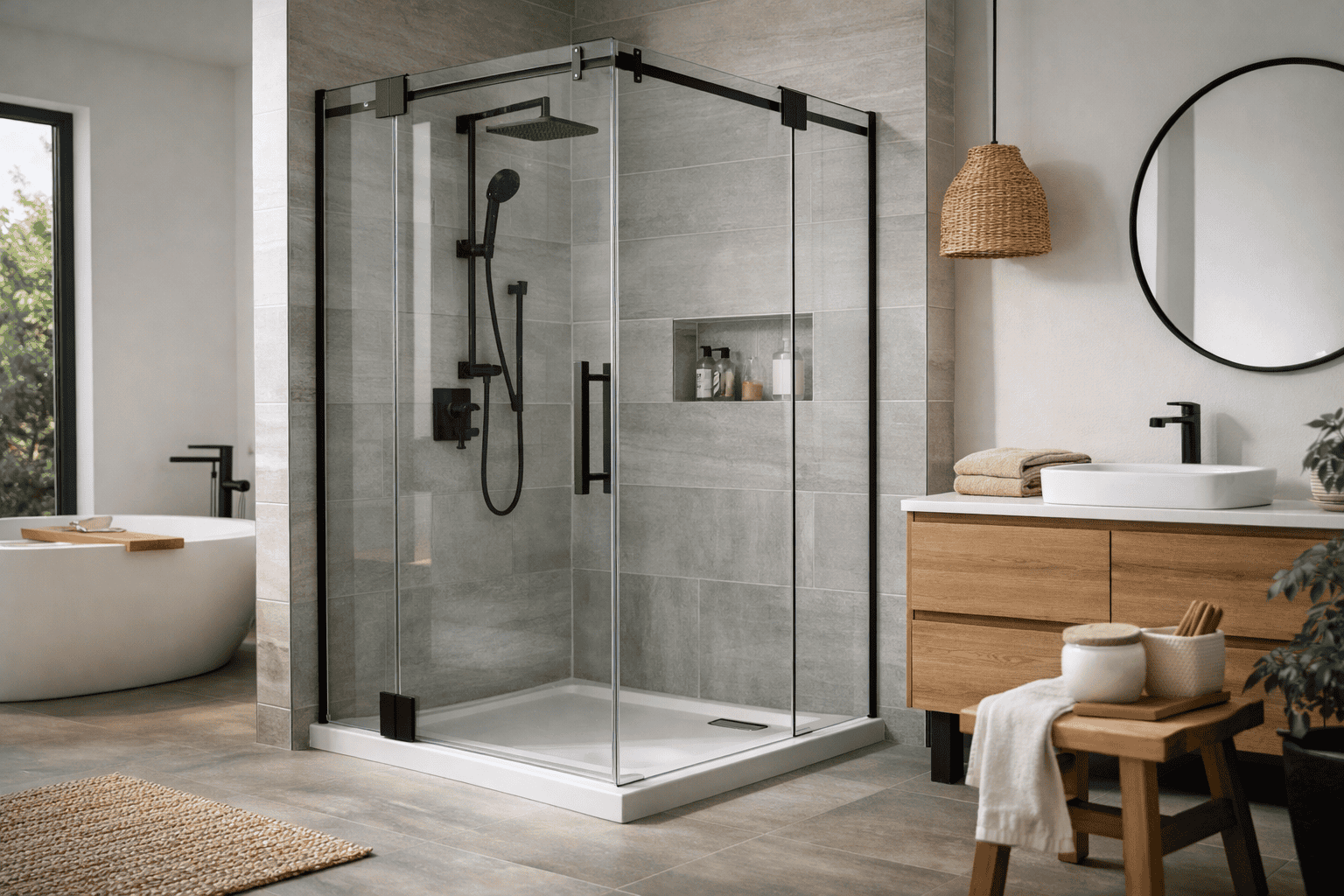 מקלחונים מותקן בחדר רחצה ביתי MTI BATH
